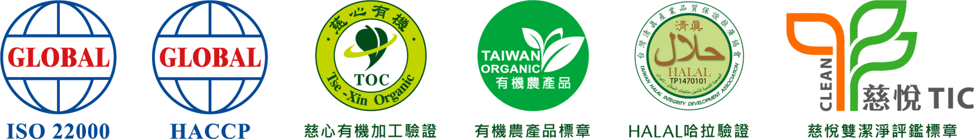 A blurred image of various logos including halal